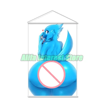 Синяя птица, сексуальный Твитфур, аниме, настенный свиток, висящий плакат, картина для домашнего декора