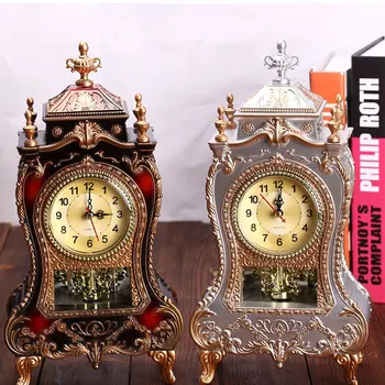 Пластиковые настольные часы в стиле ретро Уникальный стиль Точное хронометраж Множество функций Прочная конструкция
