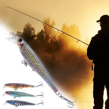 Увеличенная Скорость Ловли Рыбы 3D Fisheyes Прочная Колючая Жесткая Поддельная Приманка для Пруда с Рыбой