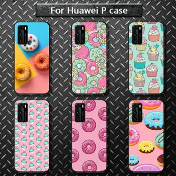 Мультяшное Мороженое Cute Donuts Чехол Для Телефона Huawei P20 P30 40 50 P20Pro P20Lite P30Lite Psmart 2020 P10 9lite