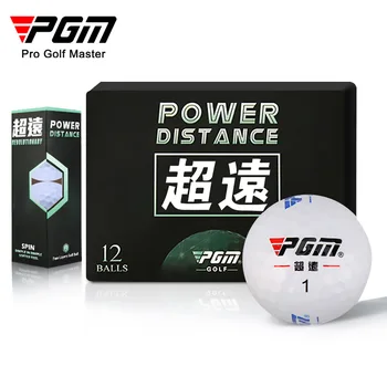 PGM 12 шт. Дистанционный мяч для гольфа второго уровня, белый мяч с ЛОГОТИПОМ Q023