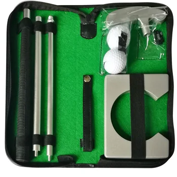 Набор клюшек для гольфа, Тренажер для гольфа, Портативный Тренировочный комплект для мини-гольфа с подарком для развития интереса к гольфу в помещении/на открытом воздухе