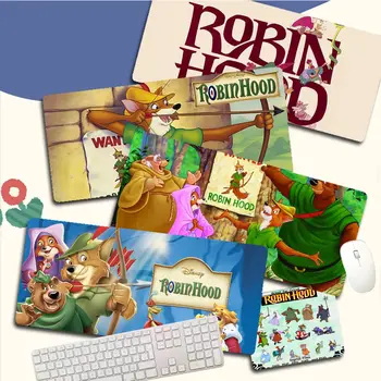 Коврик для мыши Disney Robin Hood Забавный Красивый Аниме-коврик для мыши Размер коврика для письменного стола Kawaii для девочек-подростков в спальню