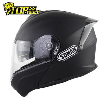 SOMAN ECE Мотоциклетный Шлем Мужчины Женщины С Открытым Лицом Откидывающийся Полный Casco Moto Модульные Мотоциклетные Защитные Шлемы С Bluetooth