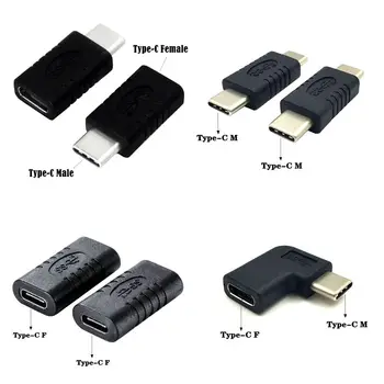 90-Градусный Колено USB3.1 Type-C От мужчины к женщине Удлинительный Линейный адаптер USB3.1 USB C От мужчины к мужчине CF К CF Адаптер
