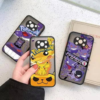 Японское Аниме P-Pokemon Матовый Чехол Для Телефона Xiaomi POCO X4 X3 M4 M3 M2 F5 F4 F3 GT F2 C40 CC9 PRO 4G 5G A3 Силиконовый чехол