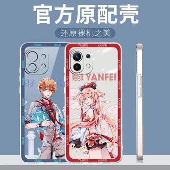 Мультяшный Чехол Для телефона Genshin Impact girl Для Xiaomi Mi 12X12 11 11T 11i 10T 10 Pro Lite Ultra 5G 9T 8 A3 С Прозрачной Крышкой