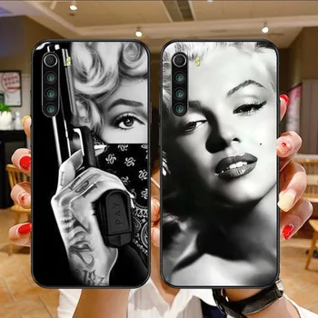 Чехол для телефона Marilyn Monroe Rebel для Xiaomi Mi 13 12 12S 12T 11T 10T 9T Lite Pro Ultra Poco F3 F4 F5 X4 GT Черный Чехол Для Телефона